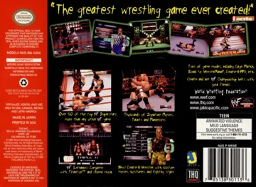 WWF WrestleMania 2000 (USA) box cover back